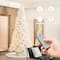 10ft. Pre-Lit White Slim Artificial Christmas Tree, Warm White Lights